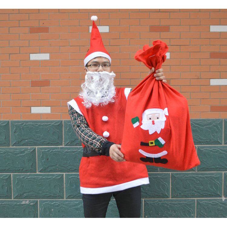 圣诞节服装圣诞老人服饰舞会表演圣诞老人衣服 马甲背心圣诞帽