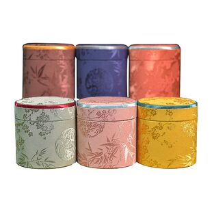10*10古宫圆柱形锦盒国潮手表礼品盒圆筒包装盒茶具茶杯盒子定制
