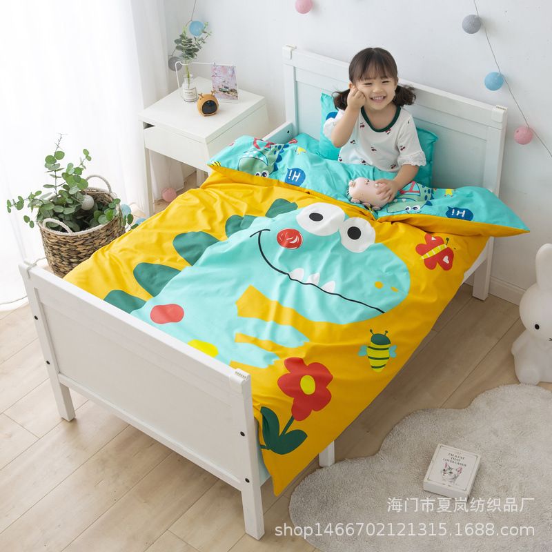 纯棉幼儿园被子三件套含芯六件套儿童宝宝入园床品团购