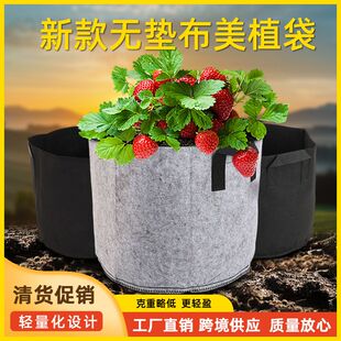 美植袋毛毡种植袋黑色growbag植树袋绿化园艺育苗生长桶花盆