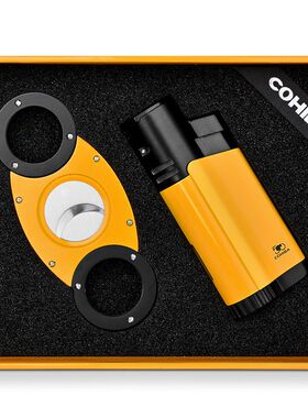 雪茄打火机雪茄剪套装充气直冲防风打火机雪茄烟具套装CLT-20FX1