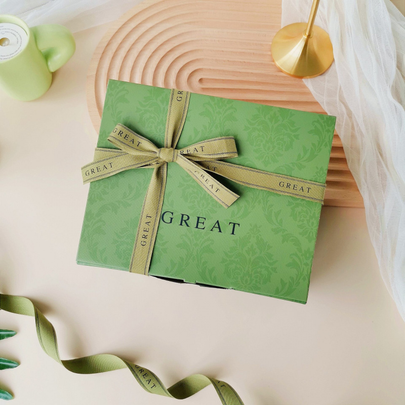 ins风红糖黑糖礼盒燕窝阿胶糕水果花茶绿豆糕点心包装盒定做