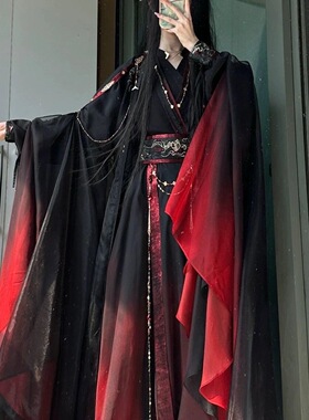 惊羽影视风仙侠风武侠男女同款套装魔道魏无羡cos古风漫展演出服