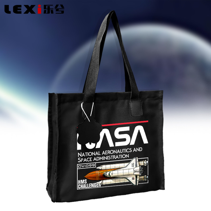 NASA国家航空航天局登月宇航员联名手提帆布包袋学生书包单肩背包,箱包皮具/热销女包/男包,时尚帆布包,淘宝优惠券,粉丝福利购,淘宝优惠卷