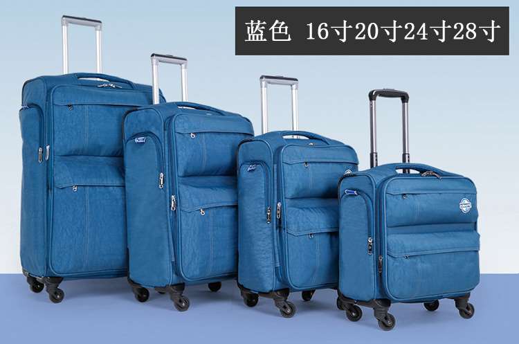 新款行李箱女牛津布拉杆箱男24寸26旅行箱包万向轮28帆布皮箱子20
