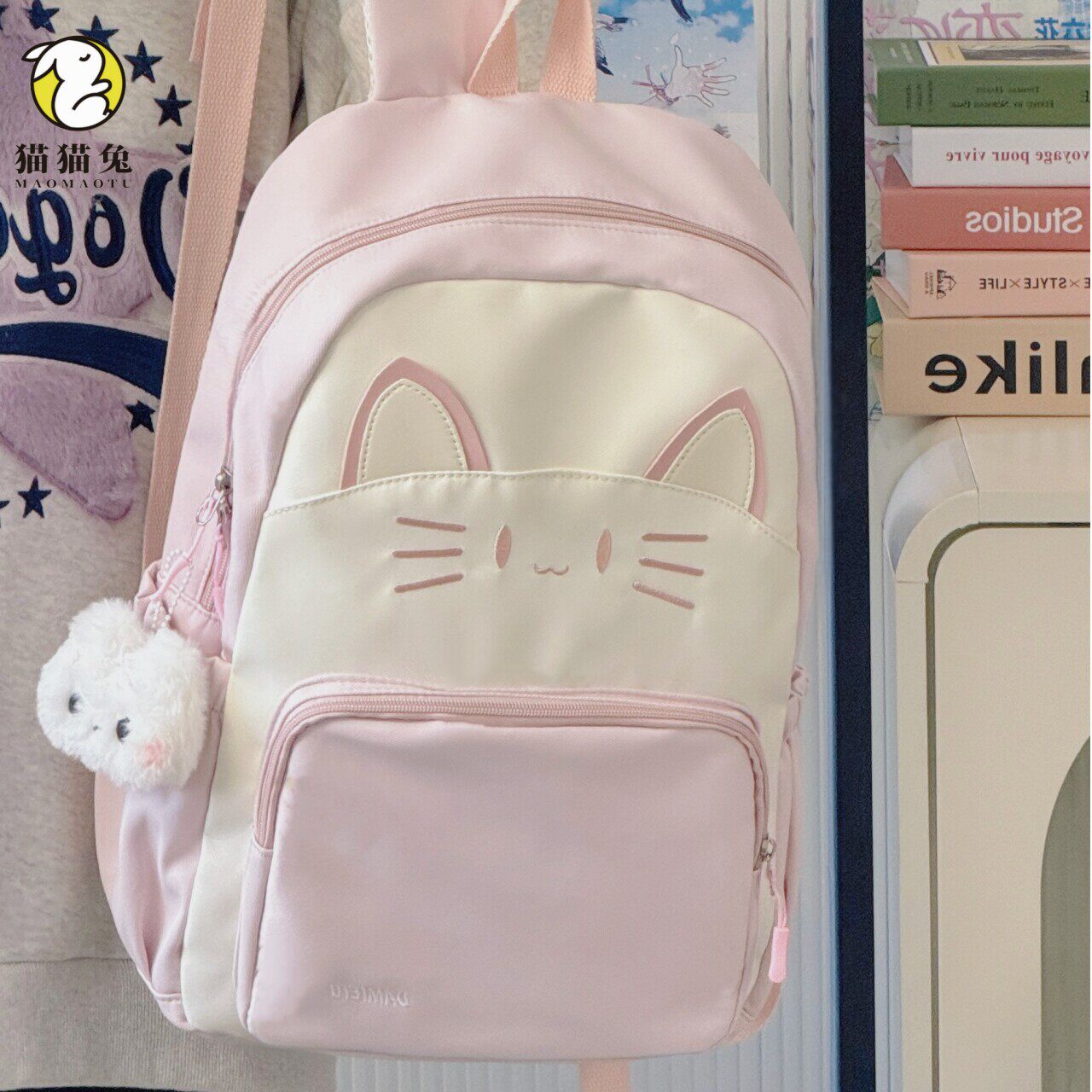 书包女生小学生一三年级可爱轻便女孩女童儿童春游双肩包小背包女