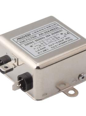 ANZHOU安州 EMI FILTER AN-20A4B23L 20A单相电源滤波器250V