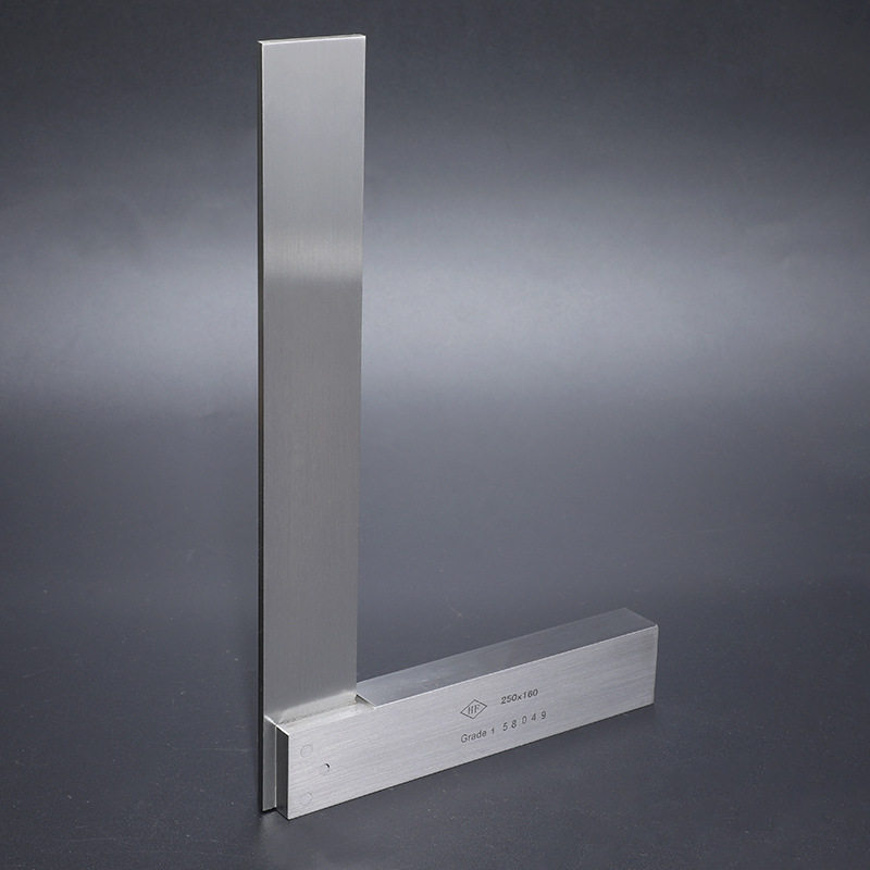 经销 江苏靖江牌量具 90°刀口形角度尺250*160 不锈钢直角尺