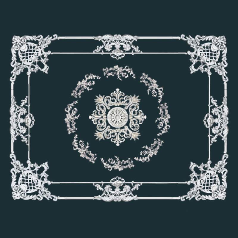 厂家pu线条室内法式装饰背景墙天花吊顶可设计电视背景墙线条