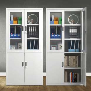 简约现代钢制文件柜办公室铁皮柜资料办公柜凭证档案工具柜储物柜