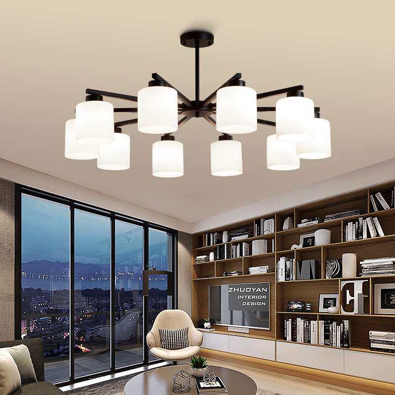 北欧客厅吊灯现代简约创意网红家用餐厅卧室2025新款套餐灯具家居