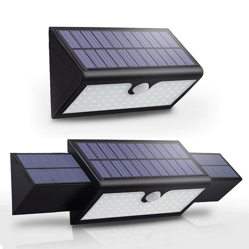 新款太阳能壁灯71LED抽拉壁灯户外防水照明路灯花园别墅庭院灯