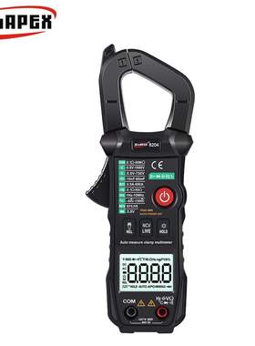 汉研WinAPEX钳形表数显5999交直流600A智能识别电表可照明ET8204