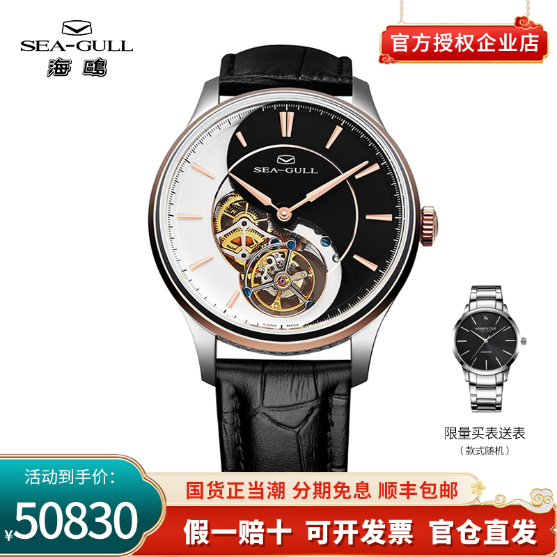 正品男士机械表男表海鸥手表