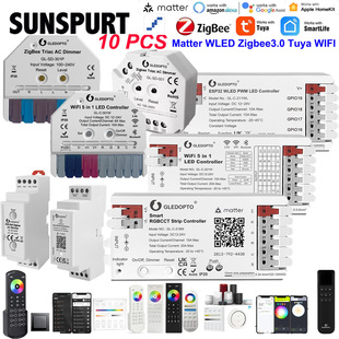 Matter协议WLED涂鸦WIFI通断 RGBCW灯带控制器兼容亚马逊谷歌苹果