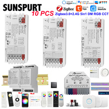 Zigbee3.0 LED RGB/RGBWC灯带条调光调频多网关智能生活APP控制器