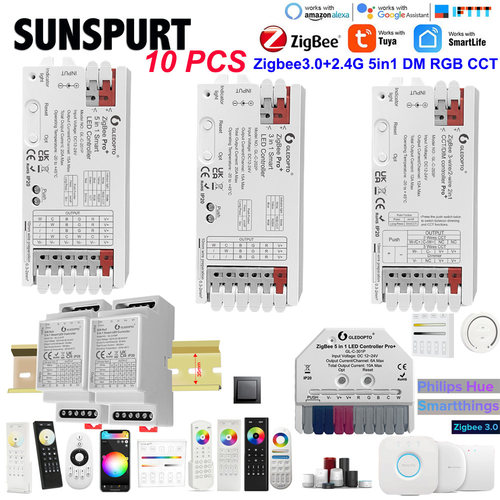 Zigbee3.0 LED RGB/RGBWC灯带条调光调频多网关智能生活APP控制器