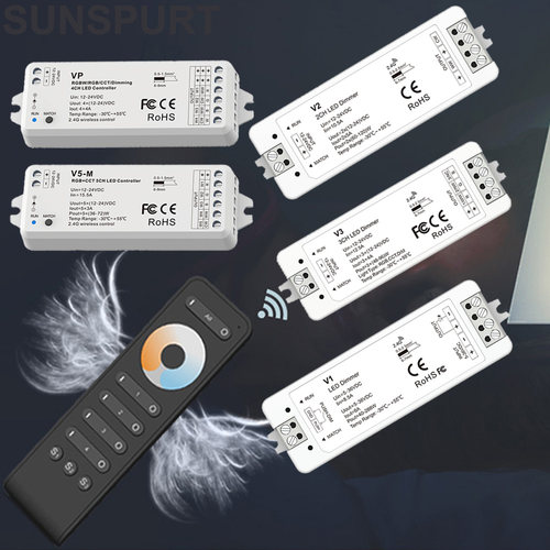 led灯带 单双色灯条无极调光触摸控制面板2.4G信号无线智能遥控器