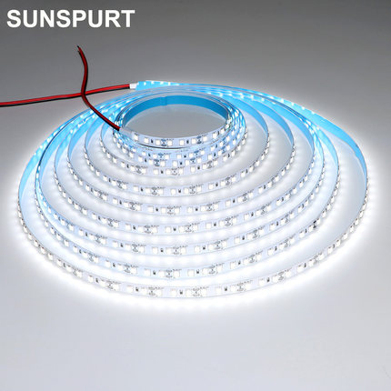 led灯带12v2835贴片低压室内高亮可粘帖展示柜顶车用照明软灯条24