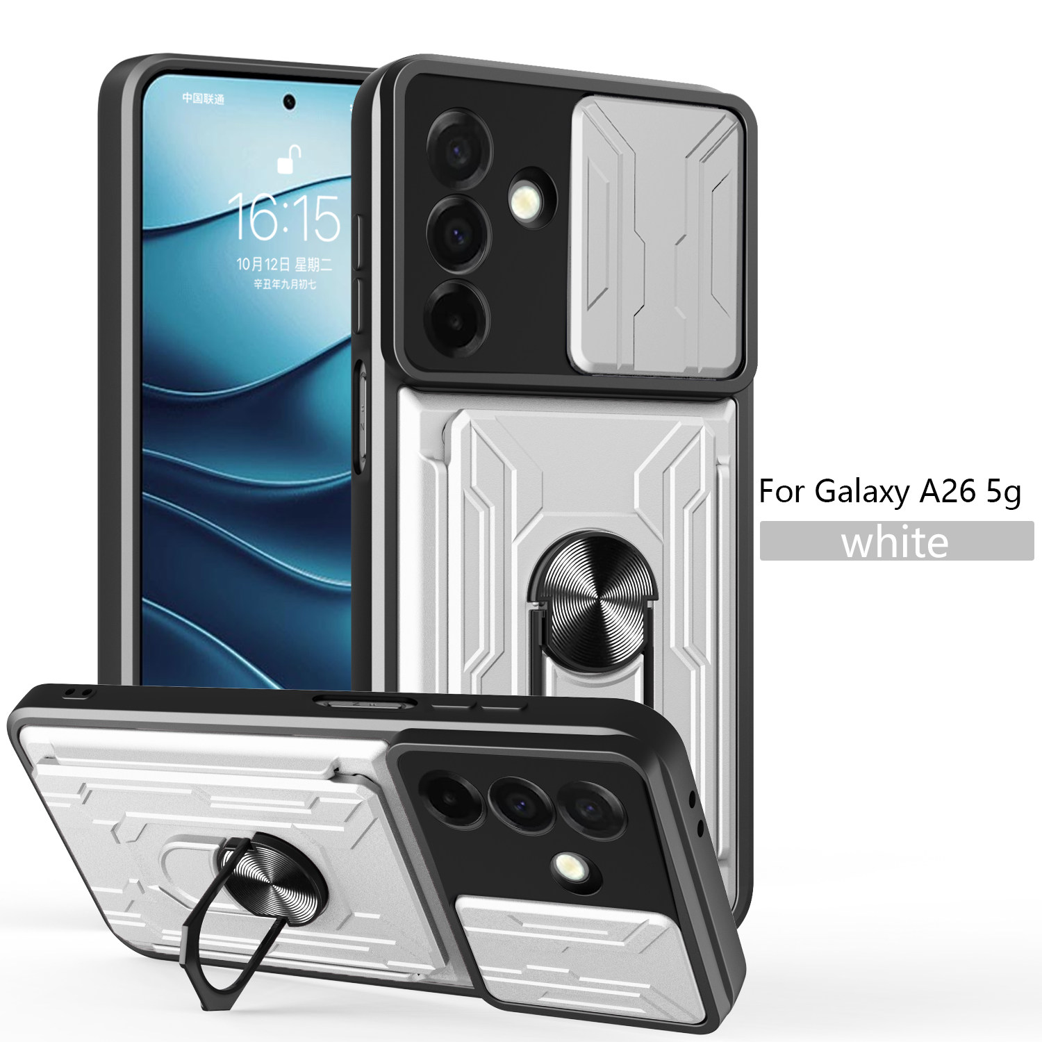 适用于三星A57手机壳带卡包galaxya37保护套镜头盖推窗SM-A576B外壳376E全包防摔5760咭片插卡galaxy香港5G版