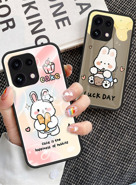 适用于OPPO Reno16F手机壳彩绘玻璃opporeno16fs保护套卡通可爱CPH2859外壳sf香港版5G新款reon全包海外国际