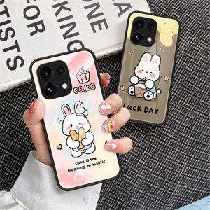 适用于OPPO Reno16F手机壳彩绘玻璃opporeno16fs保护套卡通可爱CPH2859外壳sf香港版5G新款reon全包海外国际