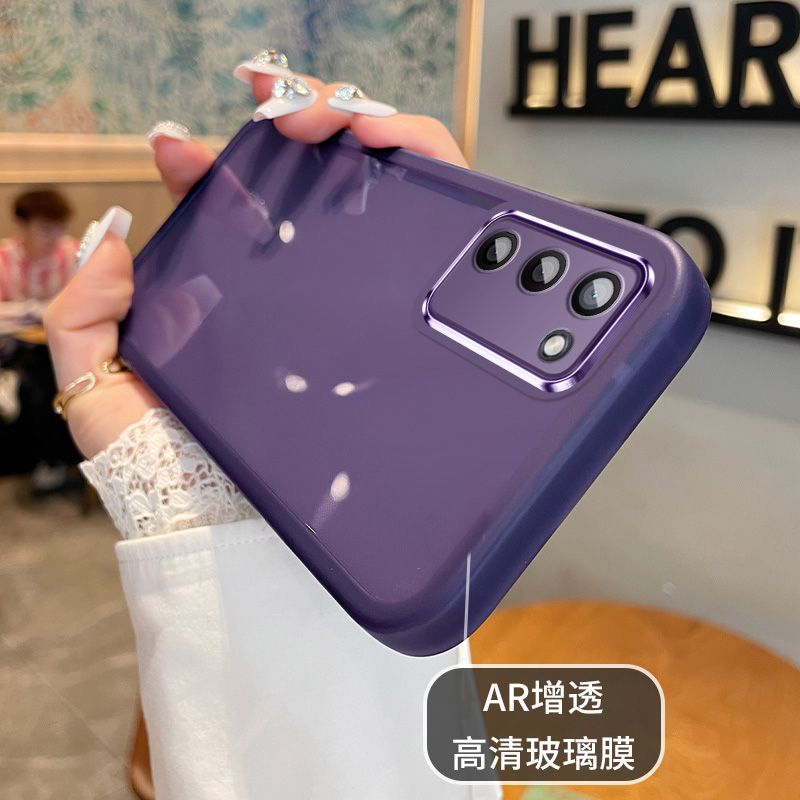 适用三星A02S手机壳网红新款自带镜头膜壳Galaxy a02s硅胶保护套SM-A022F超薄防摔A025G透明全包软壳case男女