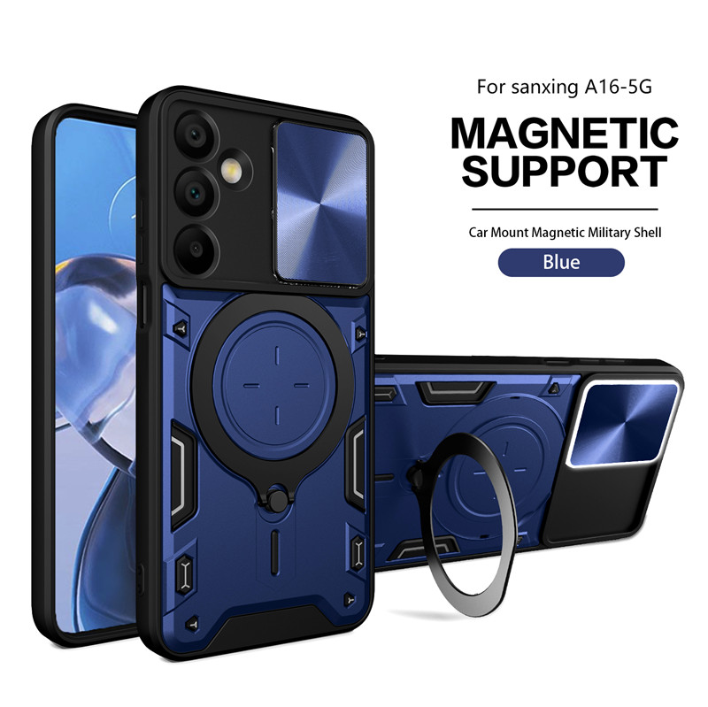 适用于三星A16手机壳带镜头盖galaxya15保护套14全包case防摔SM-A166B外壳165F支架156E新款146U海外版galaxy