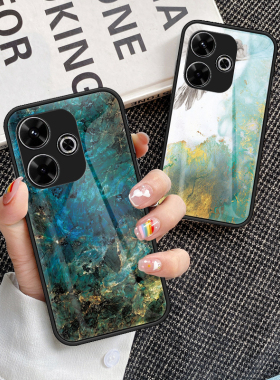 适用红米note13R手机壳小米Redmi noto13r彩绘玻璃全包防摔时尚保护套新款Redminoto13r男女款高级外壳noto13