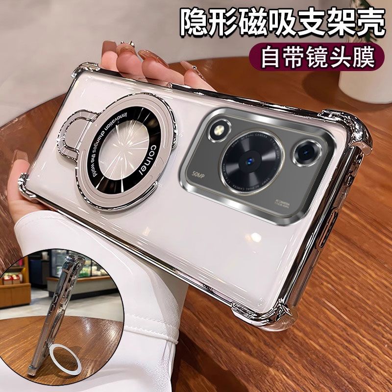 适用于华为nova y72s海外版手机壳带镜头膜novay72保护套气囊防摔GFY-LX1硅胶软壳MGA-LX3全包透明外壳男女款