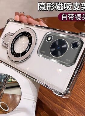 适用于华为nova y72s海外版手机壳带镜头膜novay72保护套气囊防摔GFY-LX1硅胶软壳MGA-LX3全包透明外壳男女款