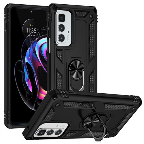 适用摩托罗拉/Motorolaedge2021手机壳保护套motoedge20pro军事防摔edge20lite全包外壳指环磁吸XT2153-1高档