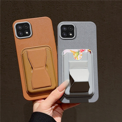 适用三星A22手机壳带支架卡galaxya22保护套5G版4g超薄SM-A226B外壳225F男女新款case插卡咭片galaxy全包防摔