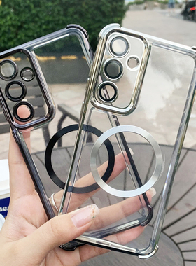 适用三星A16手机壳带镜头膜Galaxy a16保护套气囊防摔SM-A166B硅胶软壳P全包E透明case外壳galaxya男女新款