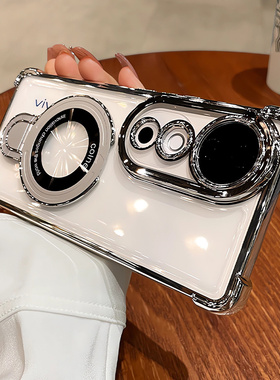 适用vivo v40手机壳带镜头膜vivov40pro保护套全包v2348气囊防摔por透明2347硅p胶软壳viviv支架lite外壳case