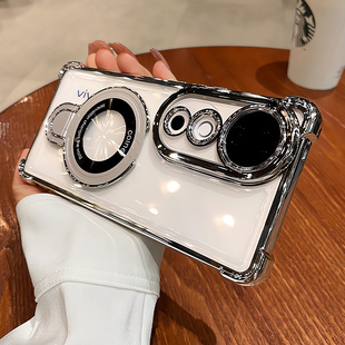 适用vivo v40手机壳带镜头膜vivov40pro保护套全包v2348气囊防摔por透明2347硅p胶软壳viviv支架lite外壳case