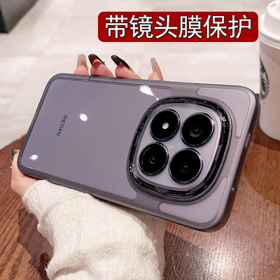 适用于小米POCO M8手机壳带镜头膜pocom8pro保护套全包防摔pcom硅胶软壳海外版香港国际por透明p外壳超薄新款