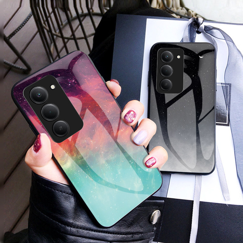 适用于红米15海外版5G手机壳小米redmi15保护套彩绘玻璃梦幻星空外壳case男女新款超薄时尚港硅胶软边remi潮