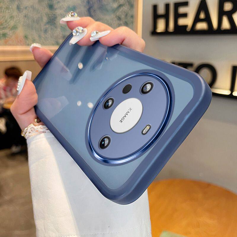 适用华为mate60pro手机壳ALN-AL80带镜头膜mate60 Pro男女新款护镜软壳por保护套bra-al00硅胶透明mata6O防摔