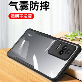 适用小米 Poco F4手机壳全包镜头pocof4气囊防摔Xiaomi POCOF4硅胶保护套简约透明软壳POCOF四超薄时尚男女款