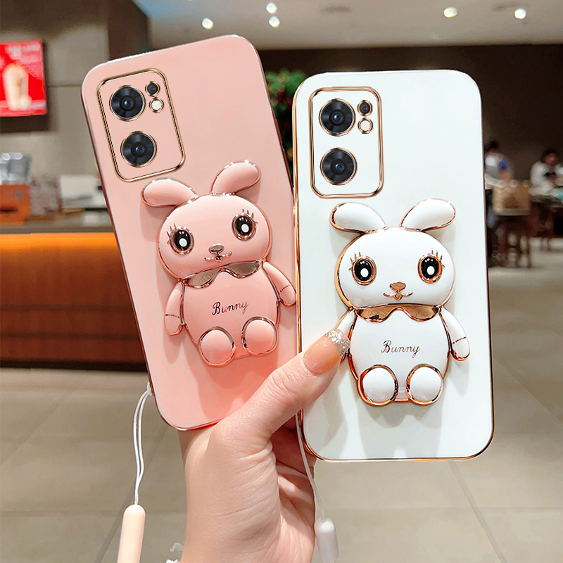 适用Oppo Find X5 Lite手机壳新款兔支架findx5Lite青春版硅胶保护套oppofx5lite全包防摔oppo网红男女软外壳 - 封面