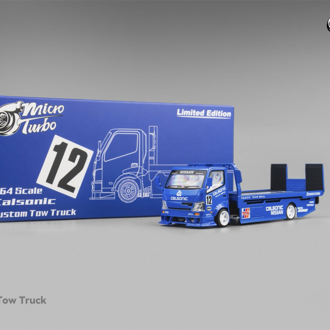 thumbnail for [in Stock] Mt1:64 Fully Functional Flatbed Trailer Conversion Calsonic Kansel Alloy Car Model