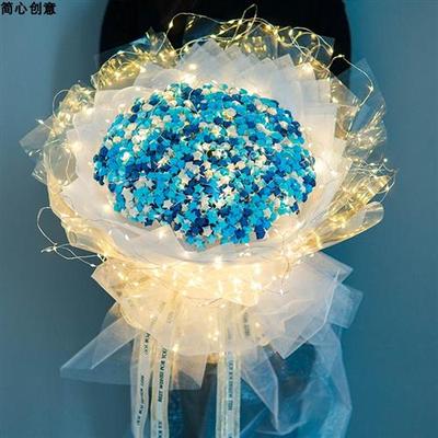 网红折纸星星花束套装DIY材料实用生日礼物女生闺蜜毕业花束女友