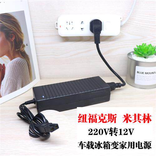 冰虎车载冰箱电源线配接器转换器插头车载配件220v转12v电家用