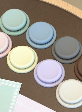 ZNM马卡龙ins时尚纯色磁吸支架立体气囊懒人桌面折叠伸缩手机支撑气垫磁吸式多巴胺男女生追剧适用手机全型号