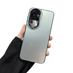 ZNM适用opporeno10手机壳新款双层imd磨砂reno11pro保护套男女高级感10pro+镜头显眼包十防摔0pp0情侣por潮外