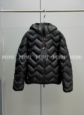 MIMI/暗黑波纹绗缝Bimont短款羽绒服夹克外套25FW新款保暖抗寒潮