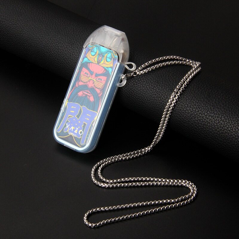 适用zippovazo烟杆套tpu透明保护套挂链zippo防尘皮壳电子器1挂绳