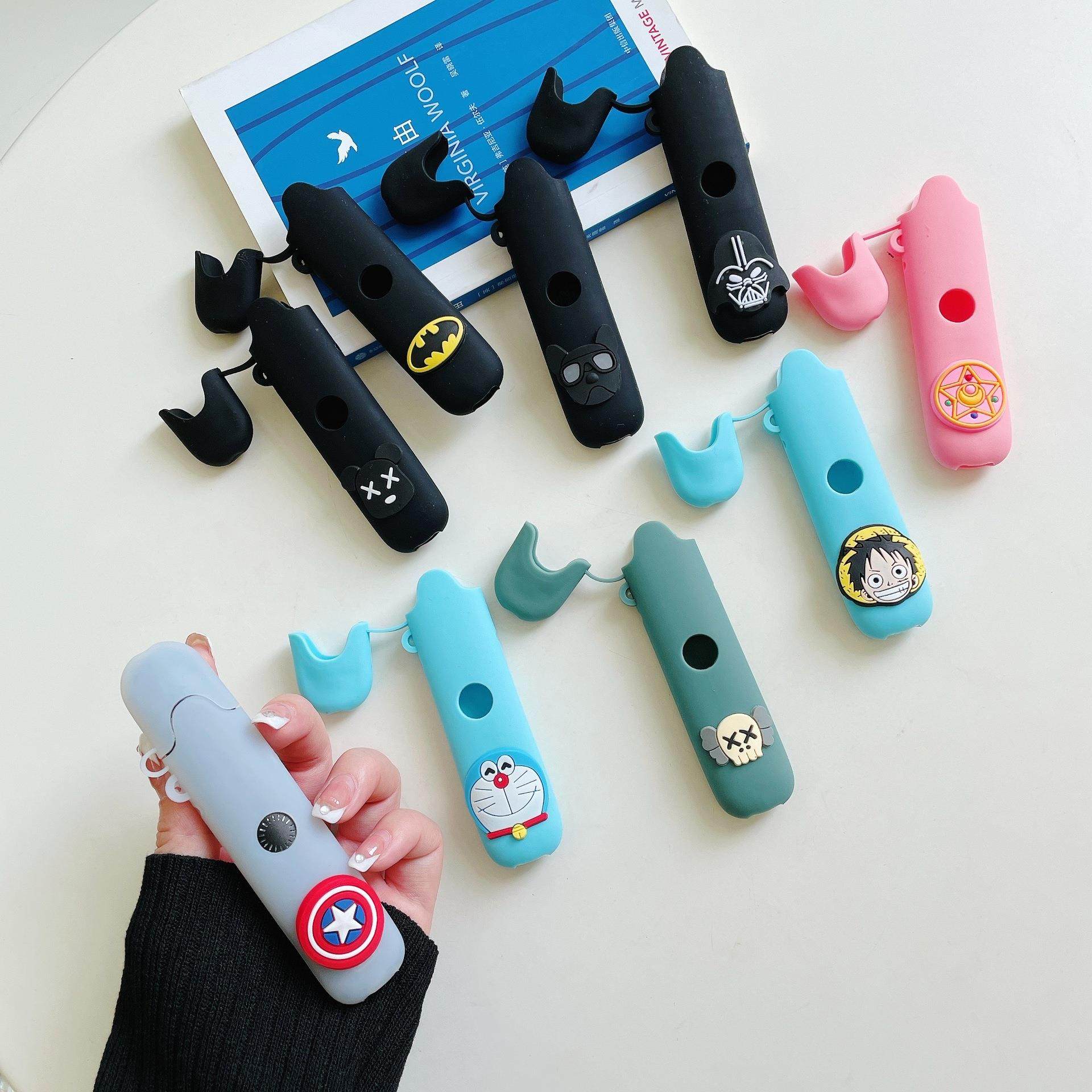 适用维特威vtv保护套跑马灯防尘硅胶套卡通二代烟杆烟套配件挂绳