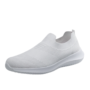 一脚蹬防滑鞋女软底轻便妈妈鞋春季透气网鞋休闲运动鞋老北京布鞋